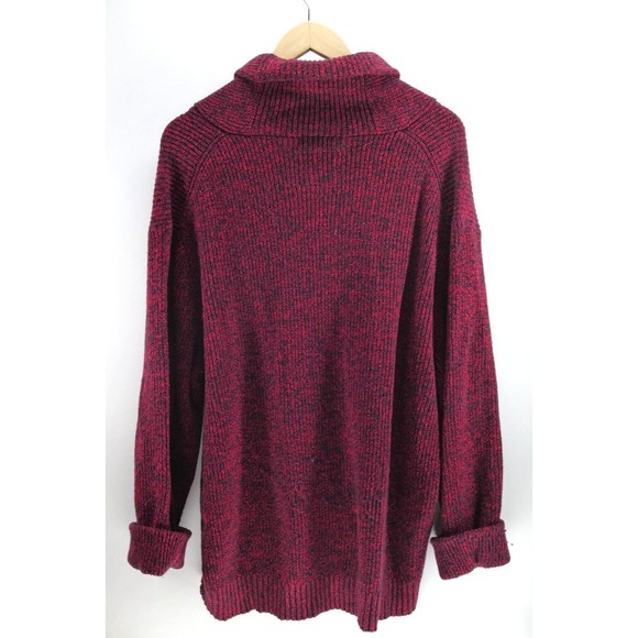 American Eagle Red Athletic Fit Wool Blend Neck Long Sleeve Sweater XXL 2XL - Picture 7 of 7